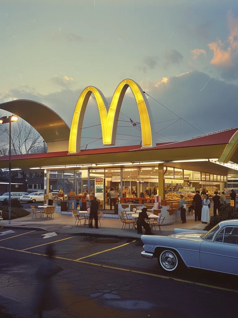McDonald’s restaurant in the 1960s