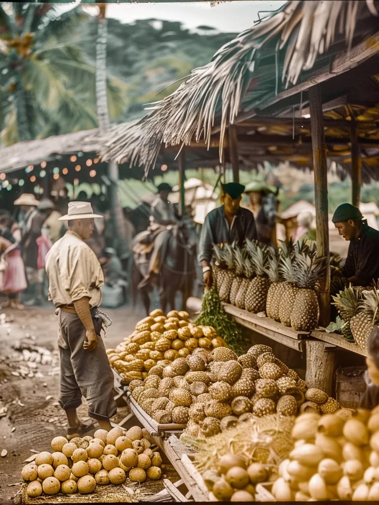 Honolulu Market, 1896