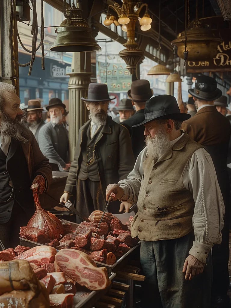 Meat Market, New York, 1879