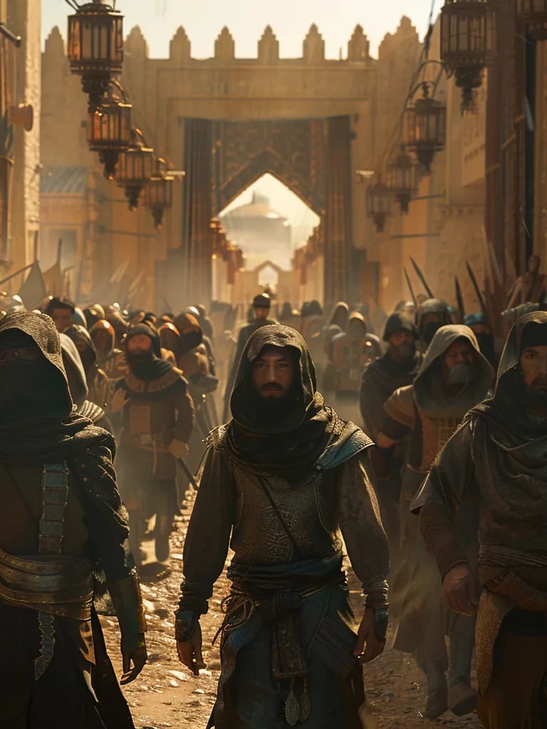 a group of soldiers escorting Lu’lu