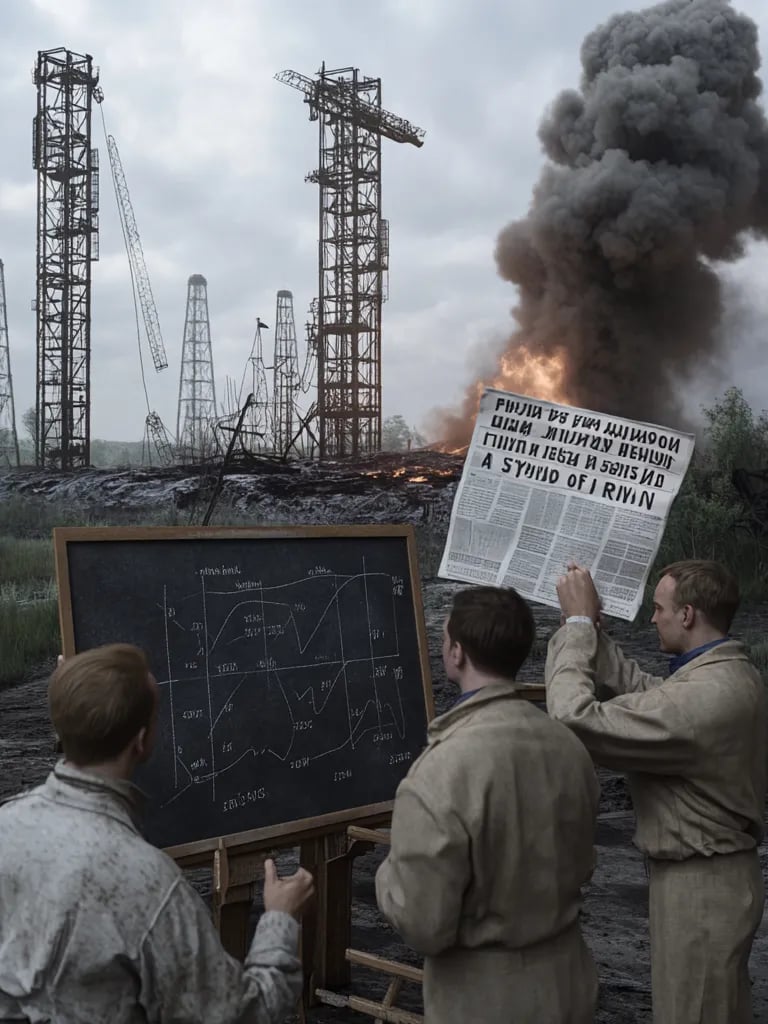 Scientists celebrate after Soviet rocket launch in Moscow, 1933.