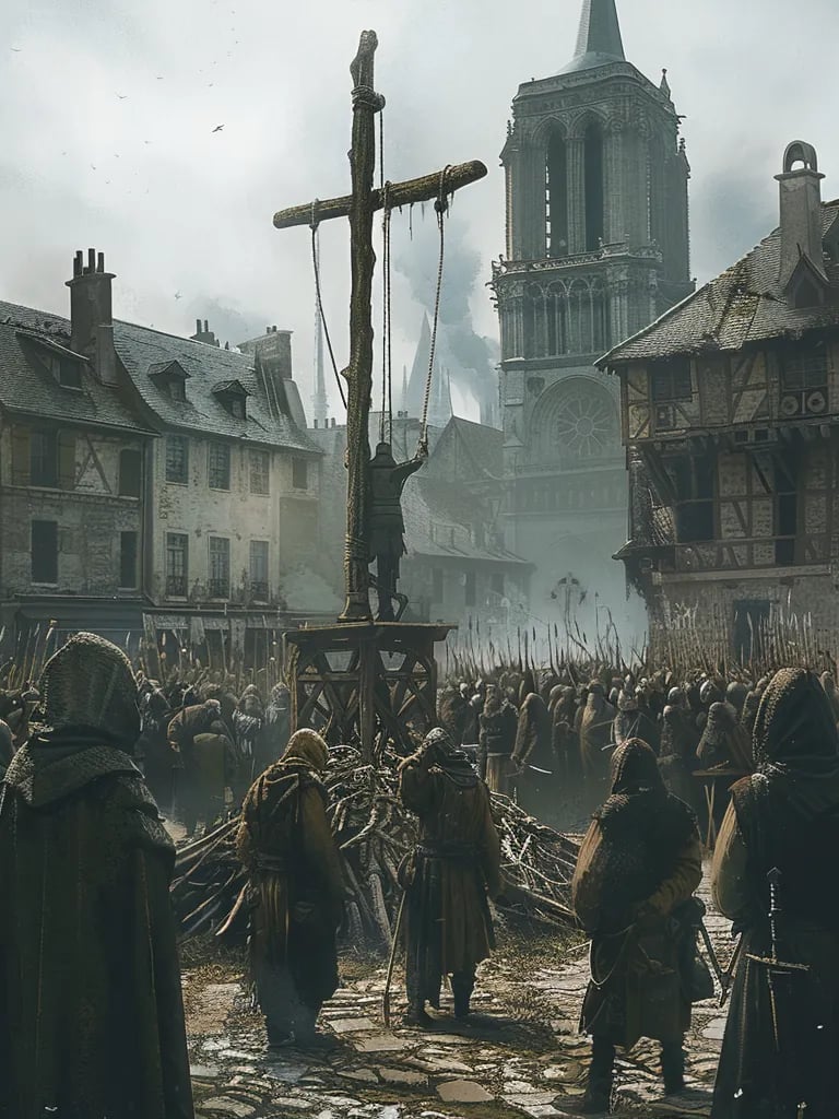 Place de Grève, Paris, 1390