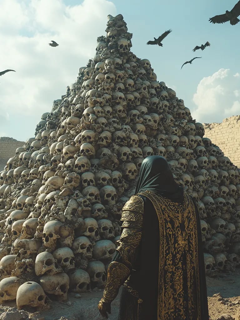 Pyramid of Skulls: Outside Aleppo’s ruined walls