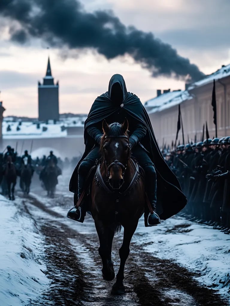 Swedish king Charles XII returns home after daring escape, greeted by royal court.