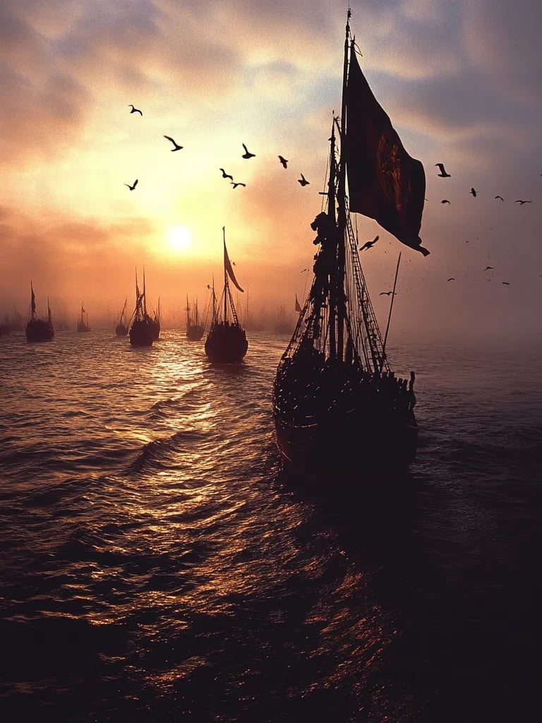 The_Fleet_Sets_Sail_for_England_The_Norman_fleet