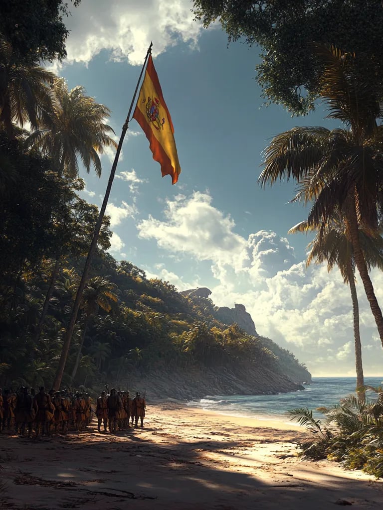 The_Spanish_Flag_Raised_by_the_Pacific