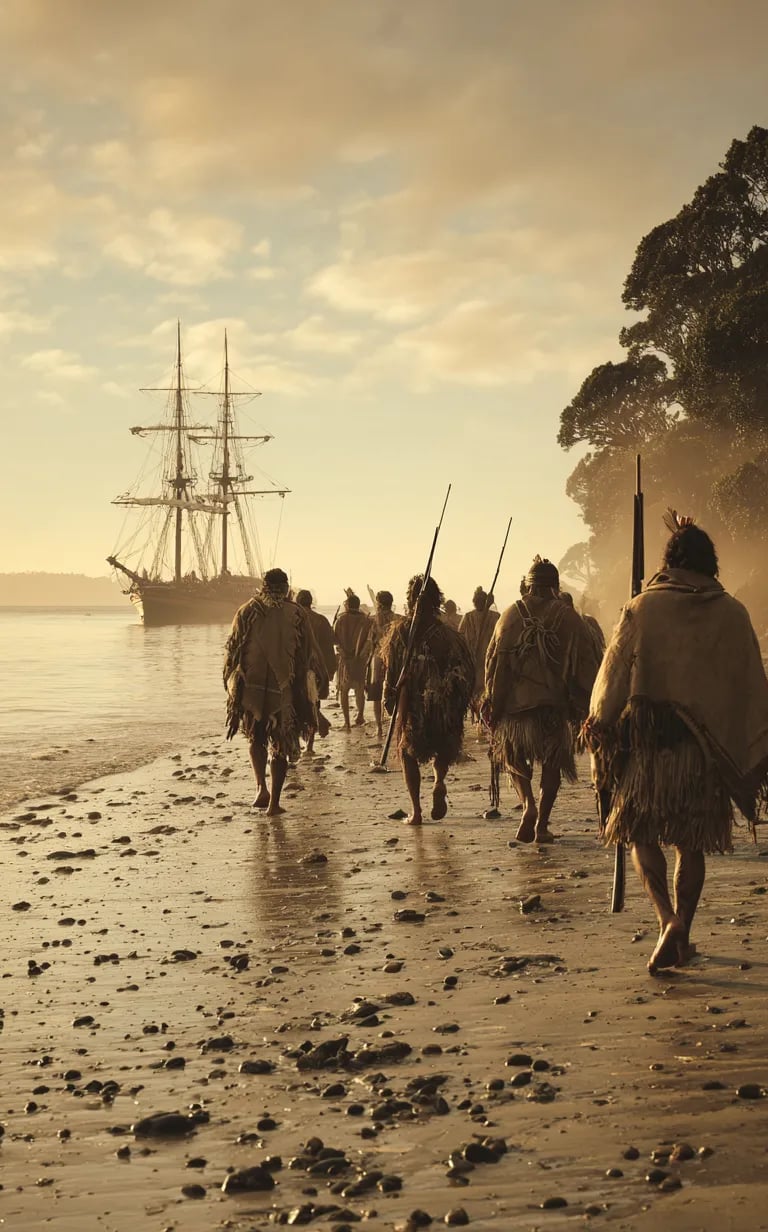 Whareongaonga Beach, Evening July 4th 1868: Landing & Triumph