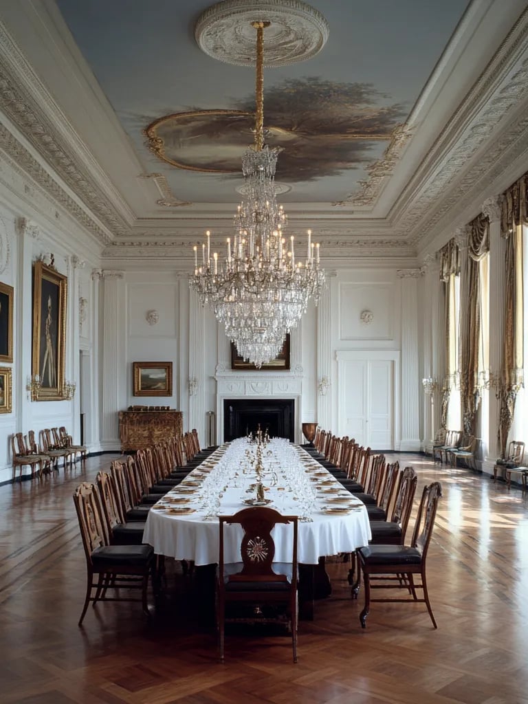 White House Dining Room, 1800