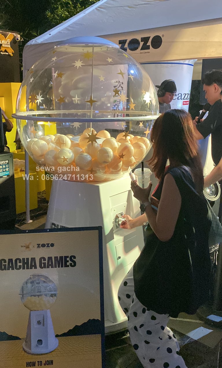 mesin gacha gachapon jumbo kustomisasi XL