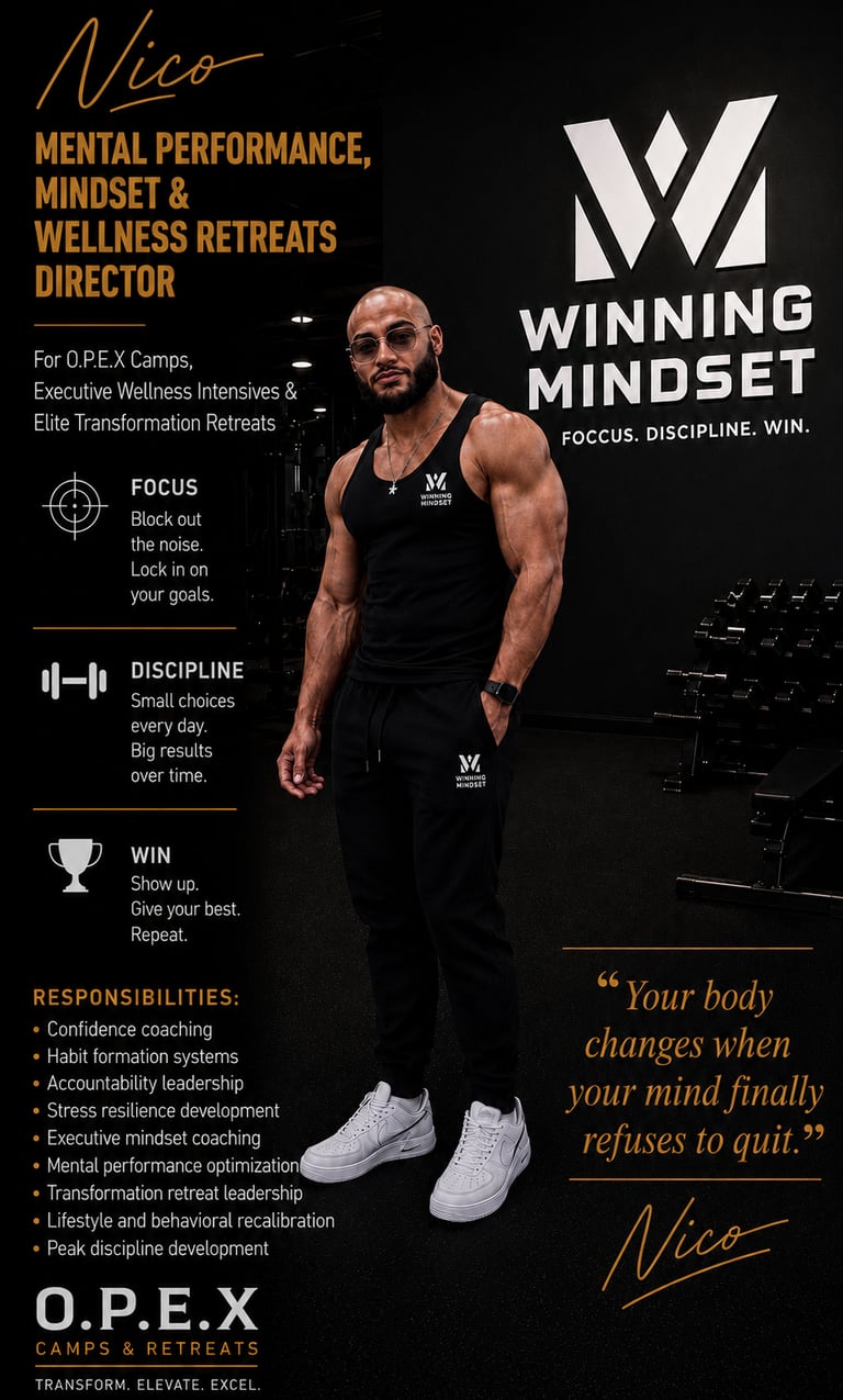 Elite mindset coaching and wellness retreat leadership