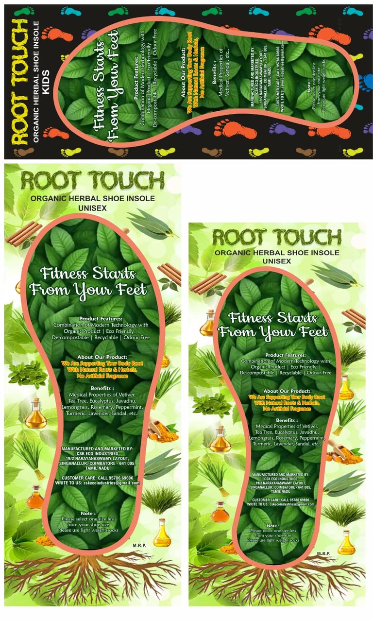Organic Herbal Shoe Insoles