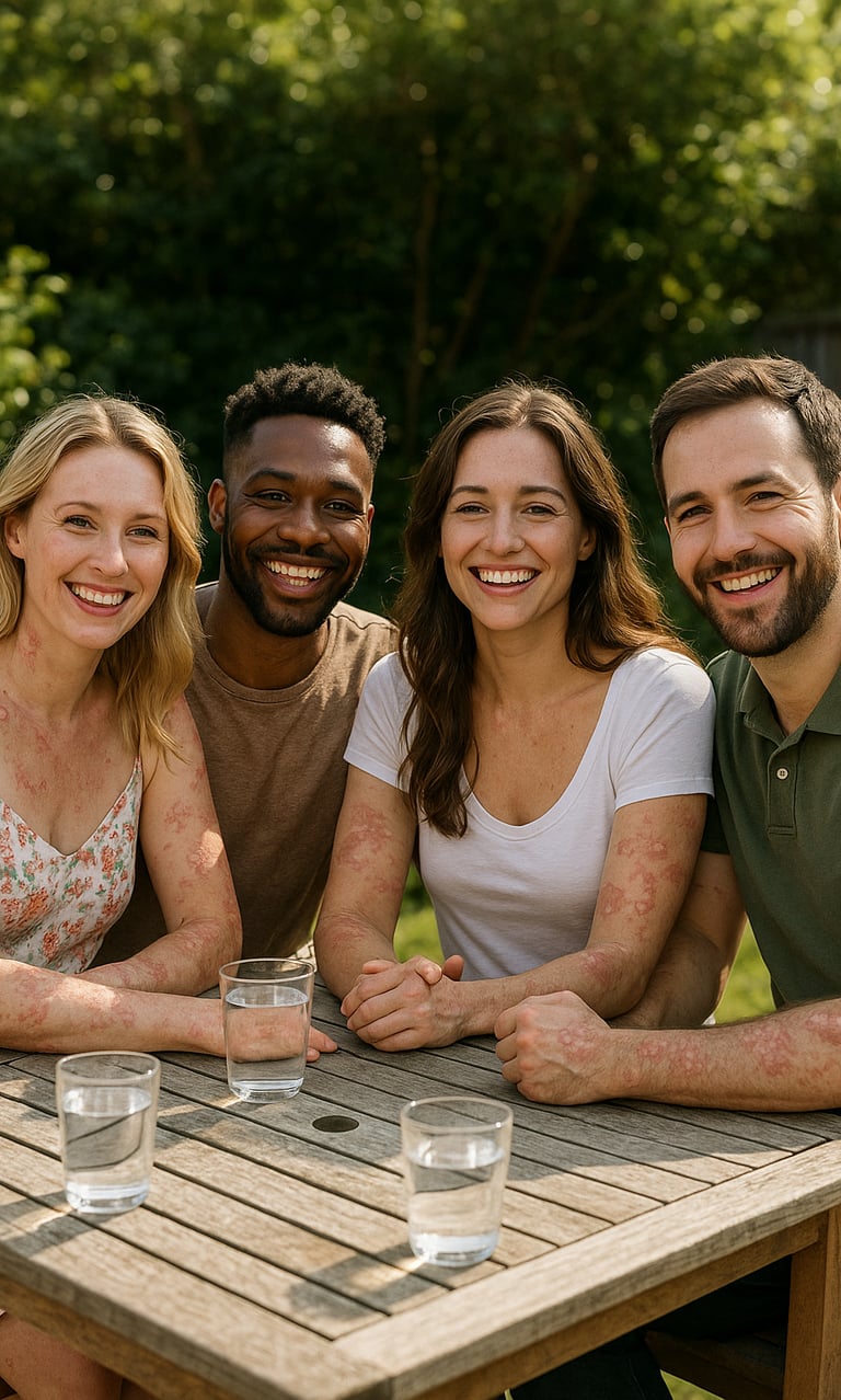 photo de groupe - Journée mondiale du psoriasis