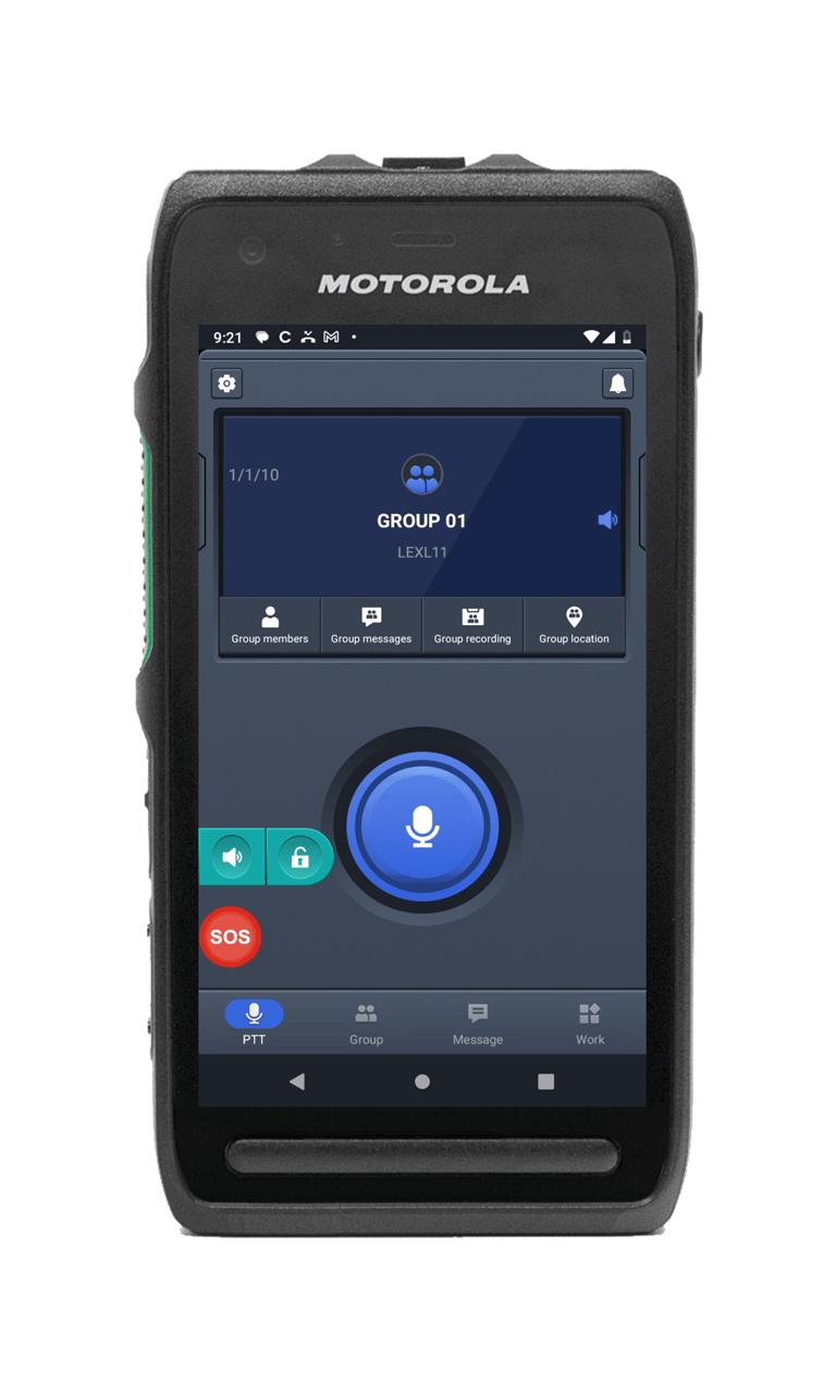MCPTT MOTOROLA HANDHELD WITH OSNET POC SYSTEM