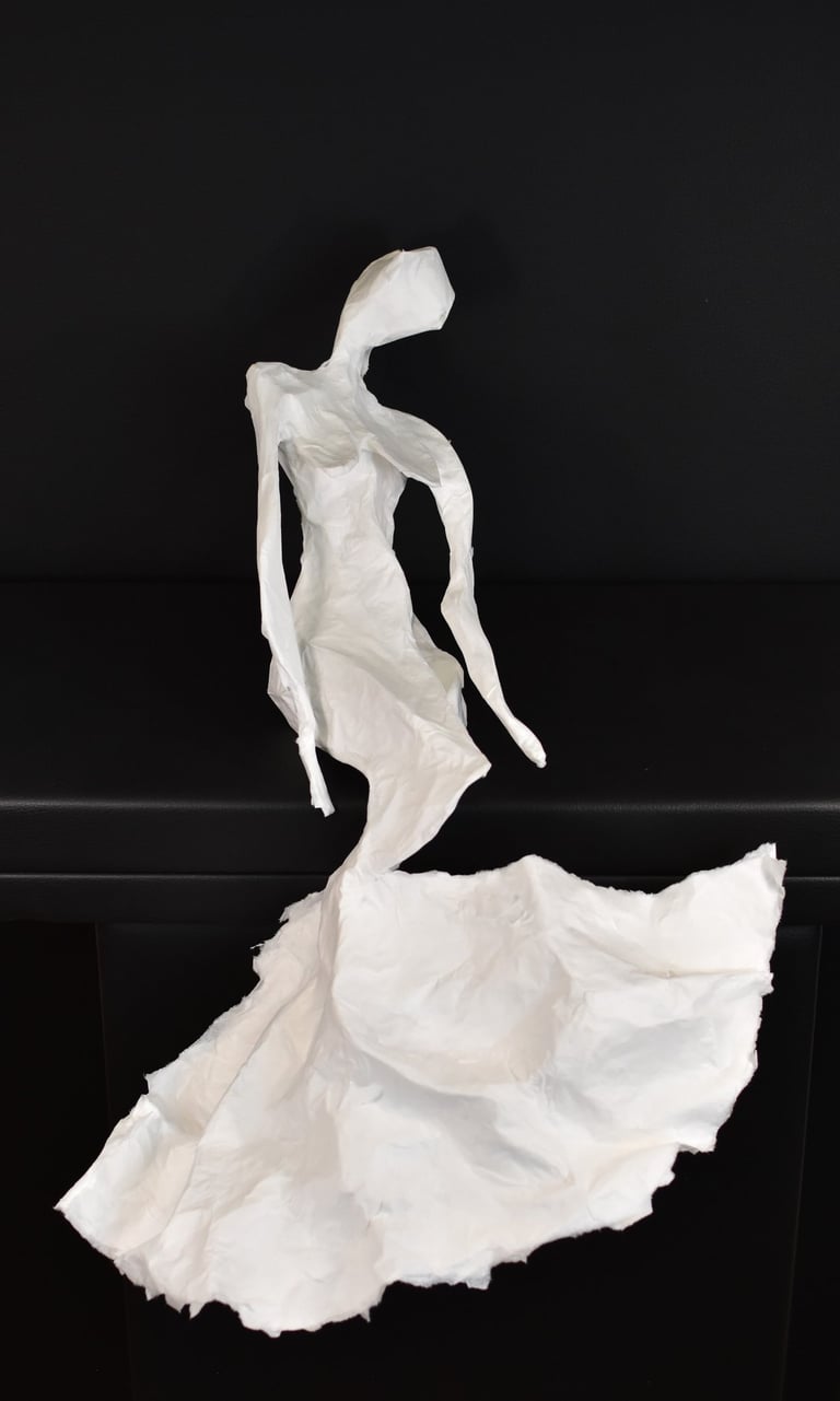 mermaids sculpture paper Sète France