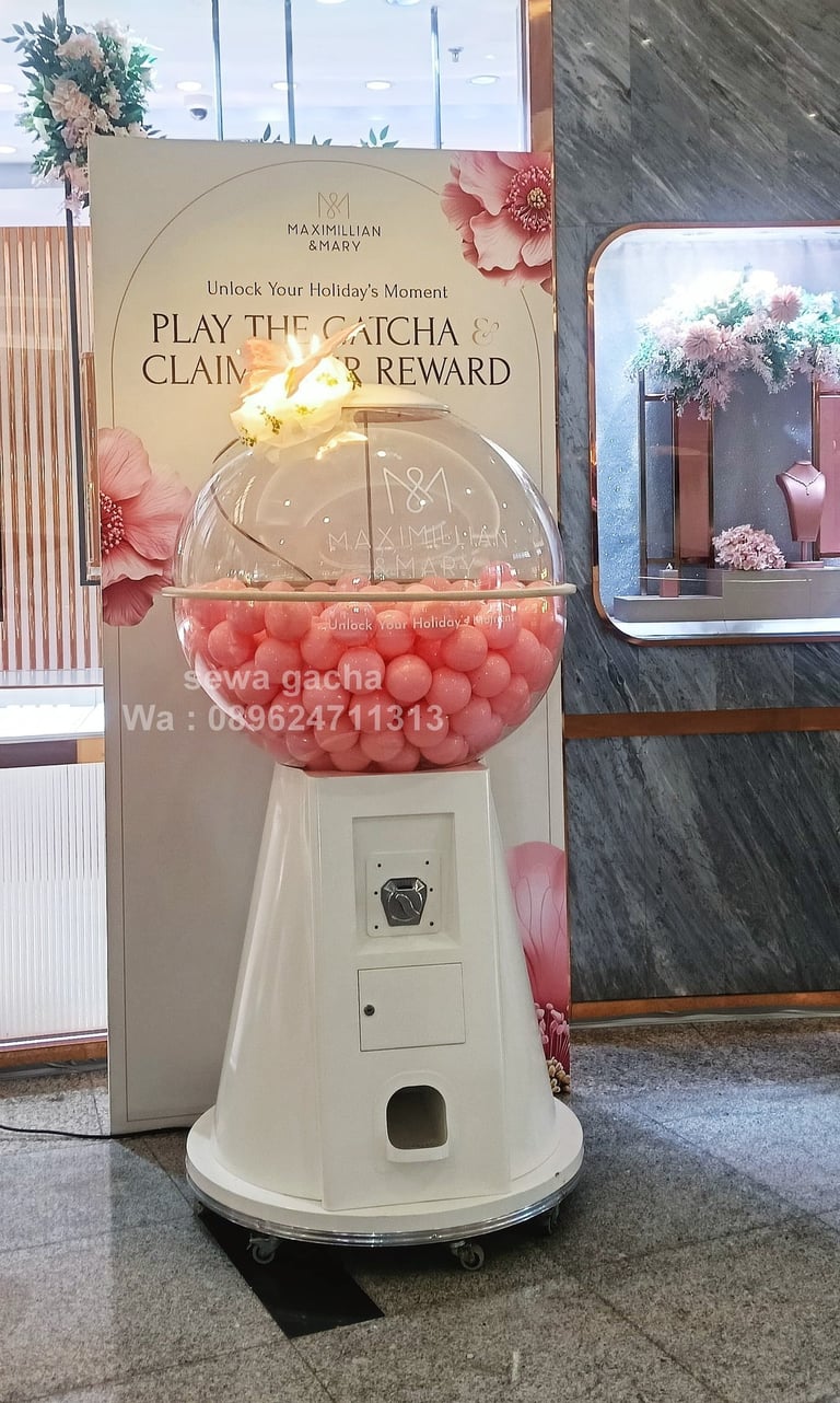 rental sewa mesin gacha gachapon jumbo surabaya