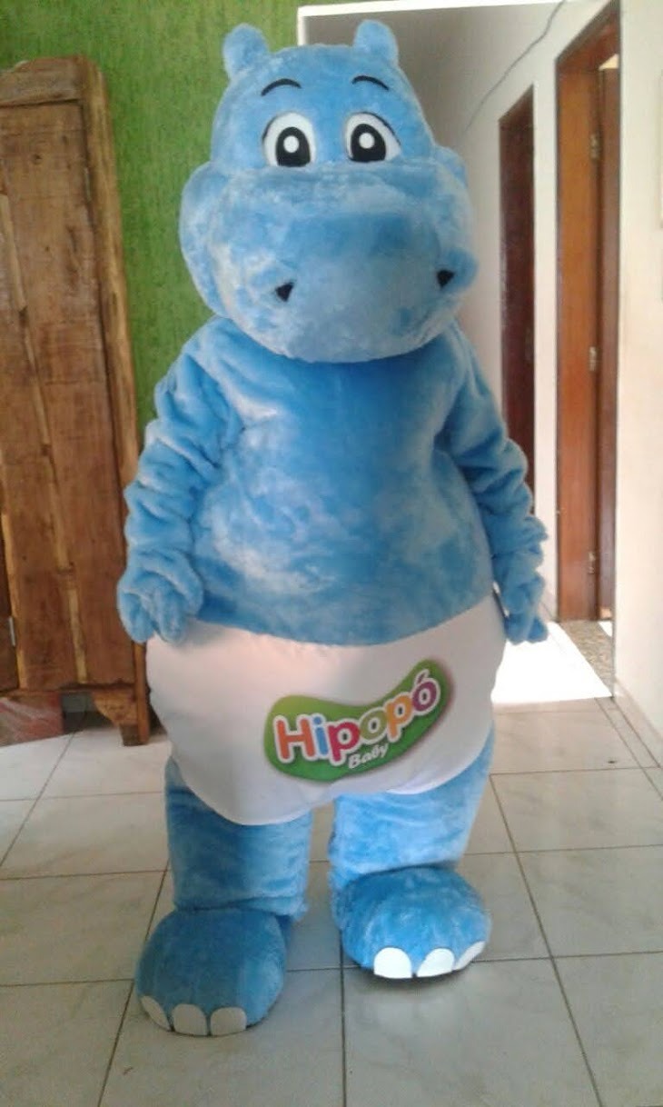 fantasia hipopo mascote