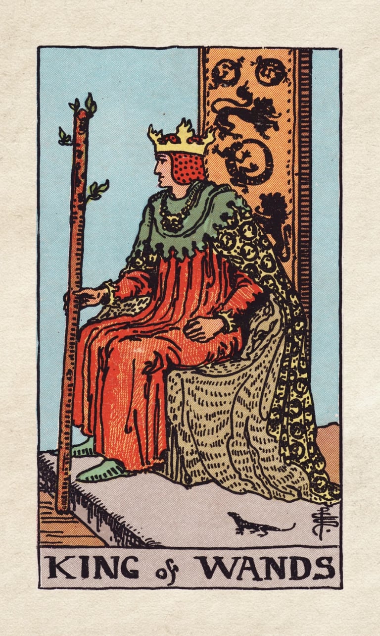 The Fool Meets the King of Wands