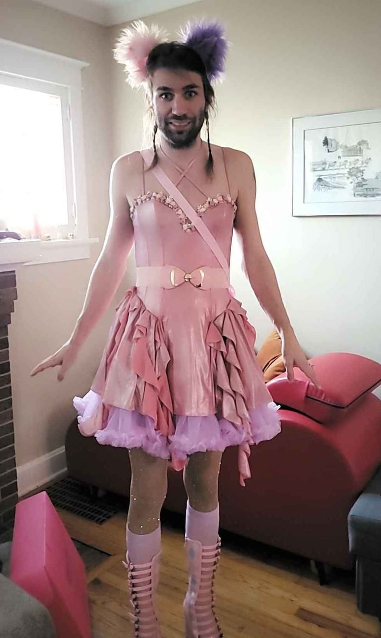 girly pink outfit
