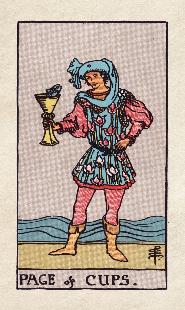 The Fool Meets the Page of Cups