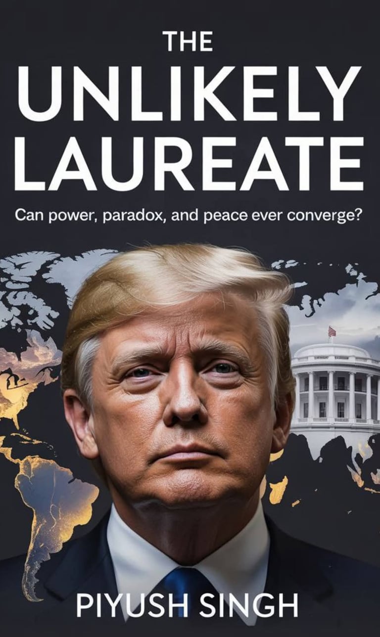 Official cover of book "The Unlikely Laureate" written by Author Piyush Singh