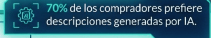 El 70% de los compradores prefiere descripciones generadas por IA