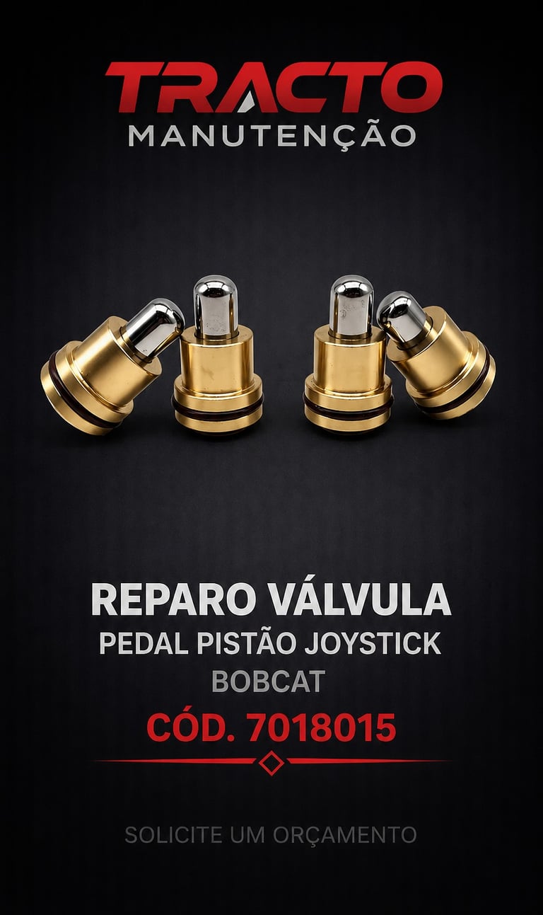 7018015 - Reparo da Válvula Pedal/Joystick Miniescavadeira Bobcat
