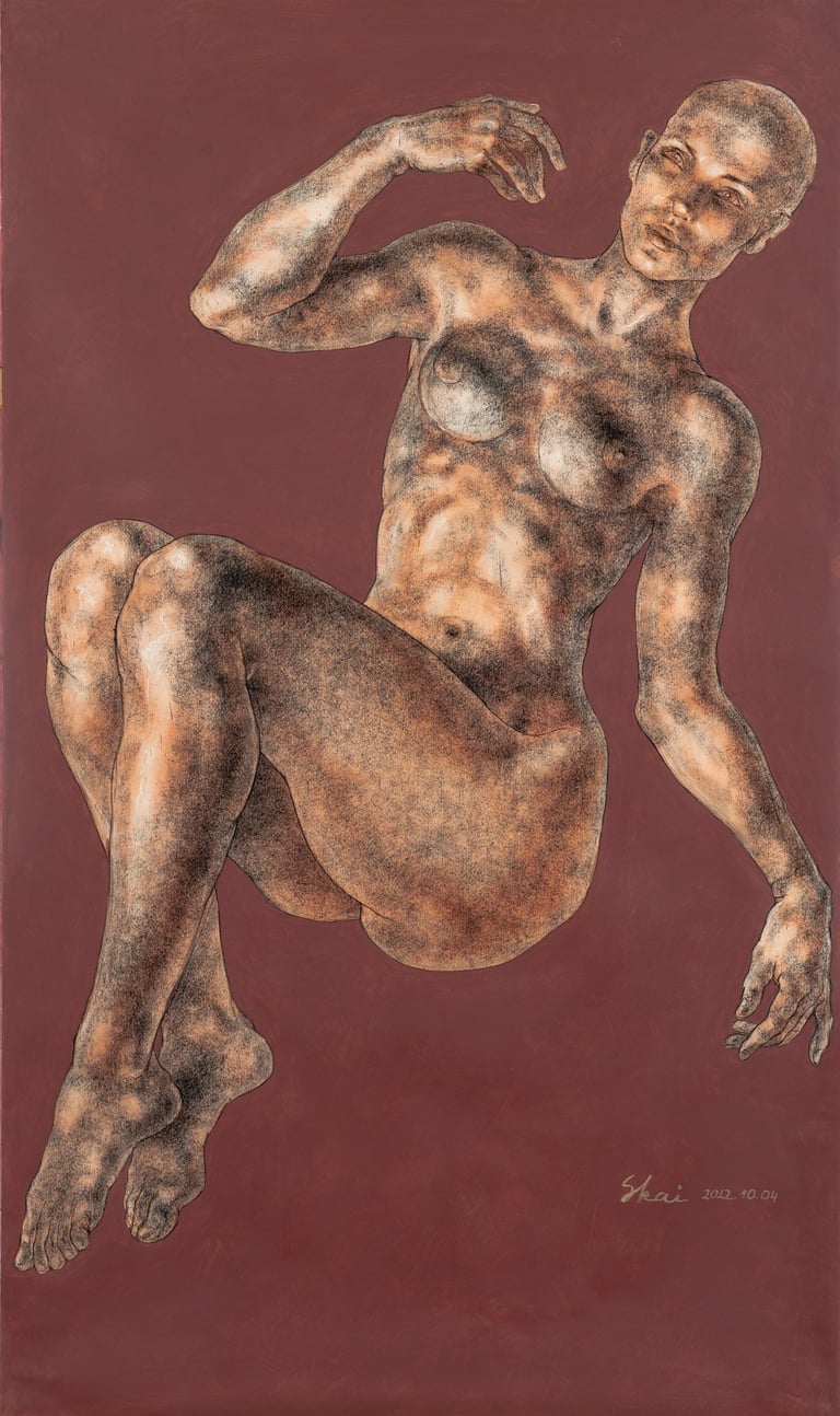 Naujas, lithuanian artist, new, art, Verdingyte, Skaiste, figure