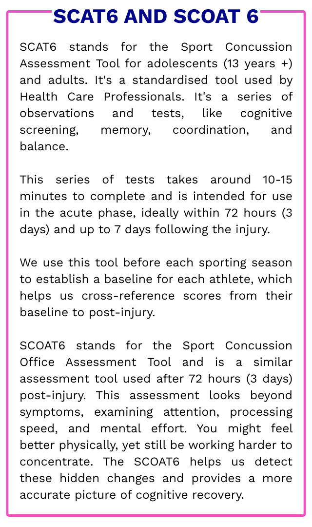 SCAT6 and SCOAT6 explanation