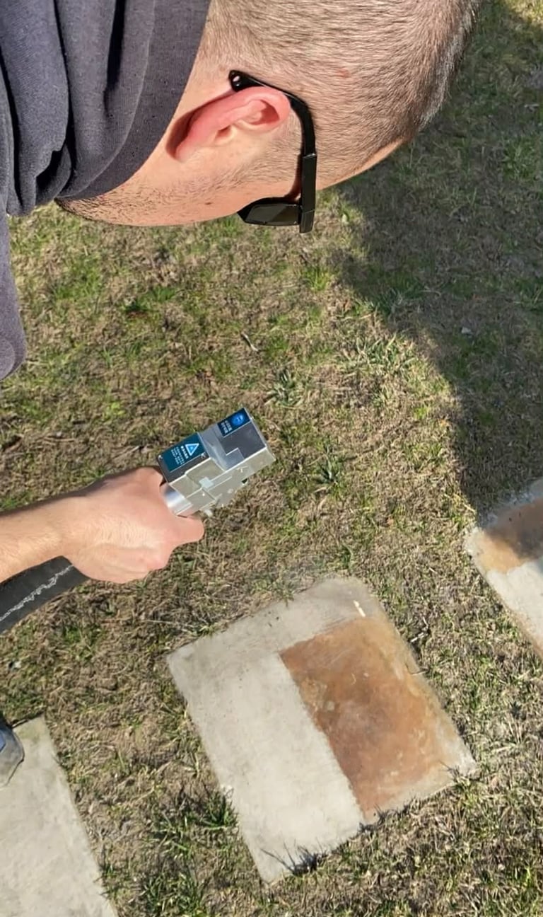 kő felületek lézeres tisztitása vegyszermentesen