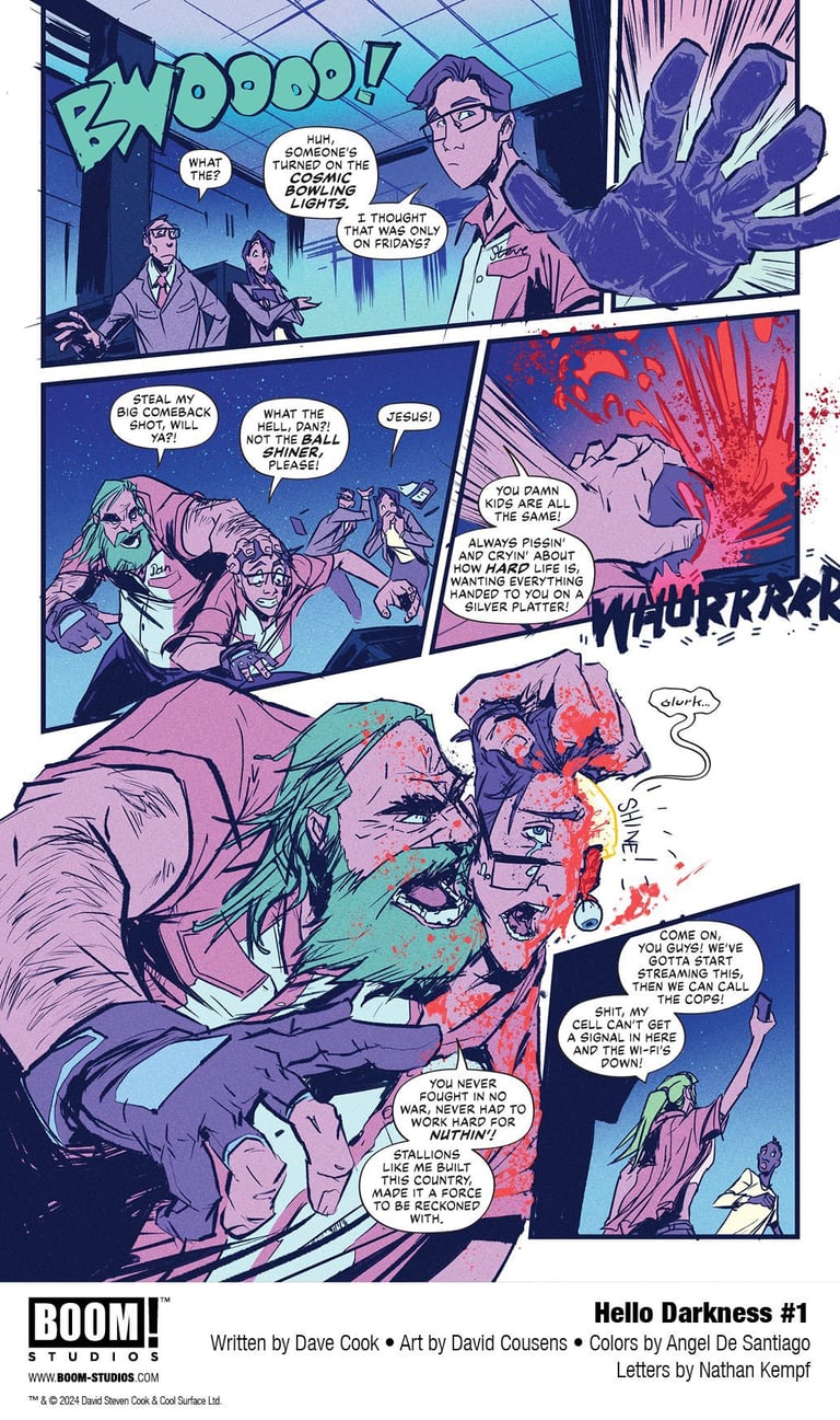 Page 2 of 'Stay in Your Lane' comic Art by David Cousens