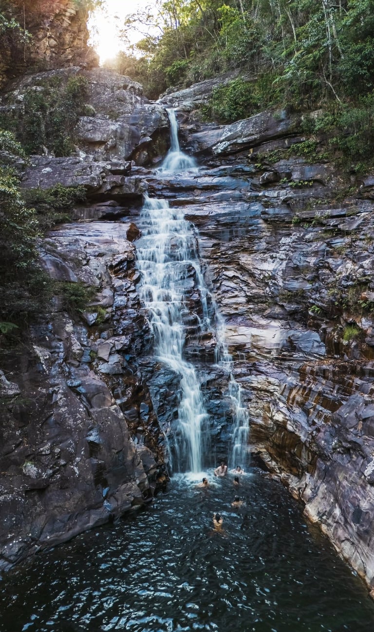 cachoeira dos funis vista de cima