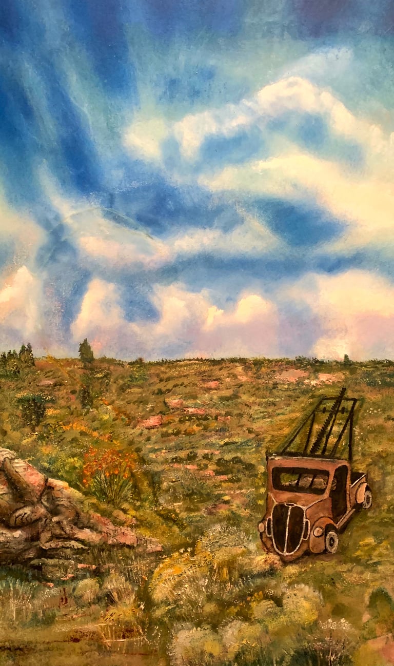 Stalled Beneath the Dryline by New Mexico Artist John Dick-Peddie