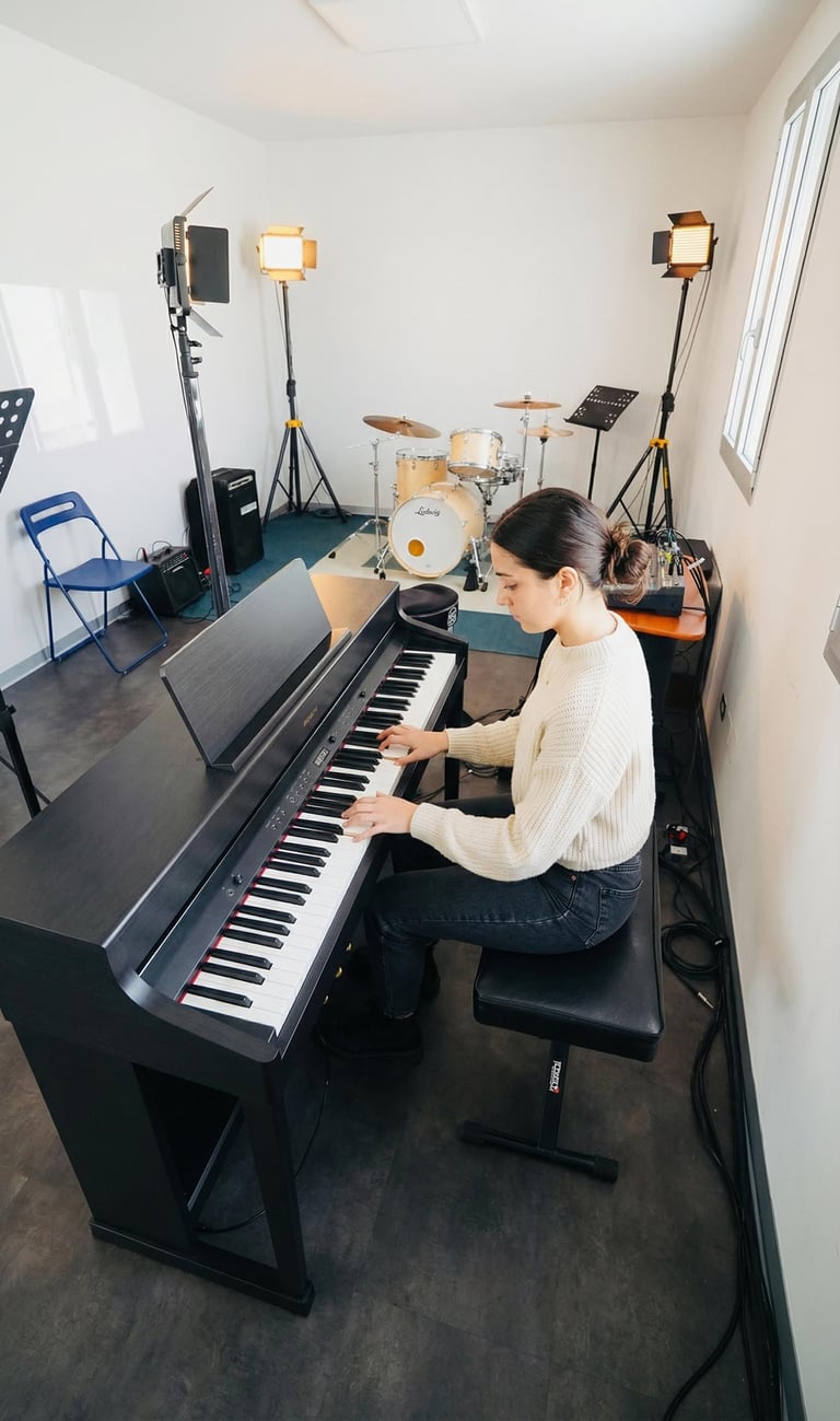 Studio Pianoforte in Sale Attrezzata a Bologna Presso Creative Hub Academy