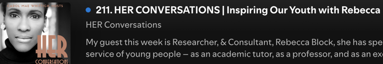 Banner of HER Conversations podcast logo