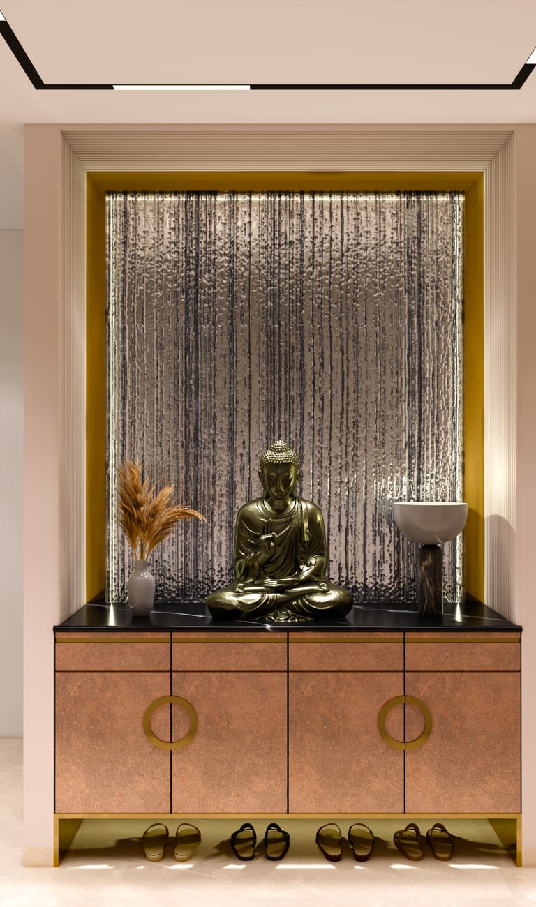 Interior Design - Budha Statue at Entrance Foyer