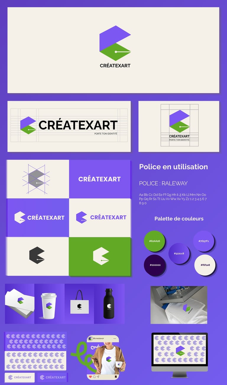 Logo Createxart - Création graphique et flocage