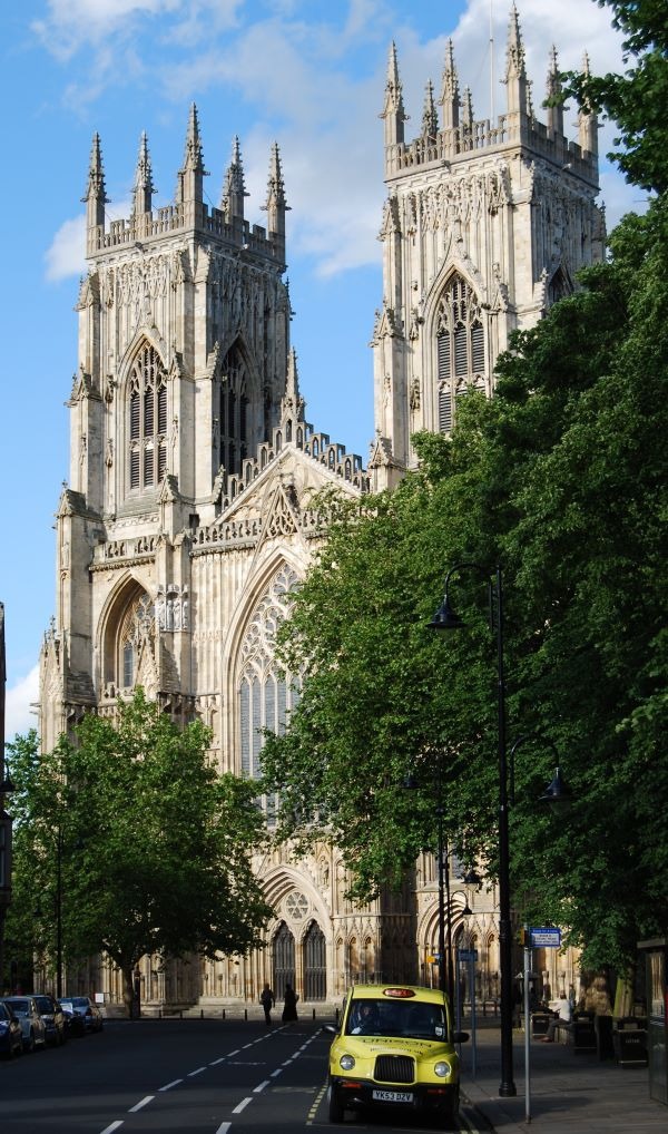 York Minster view of cathedral front