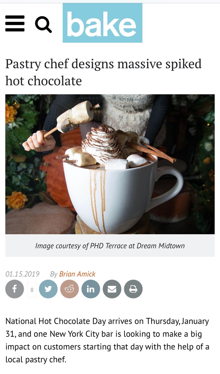 a hot chocolate