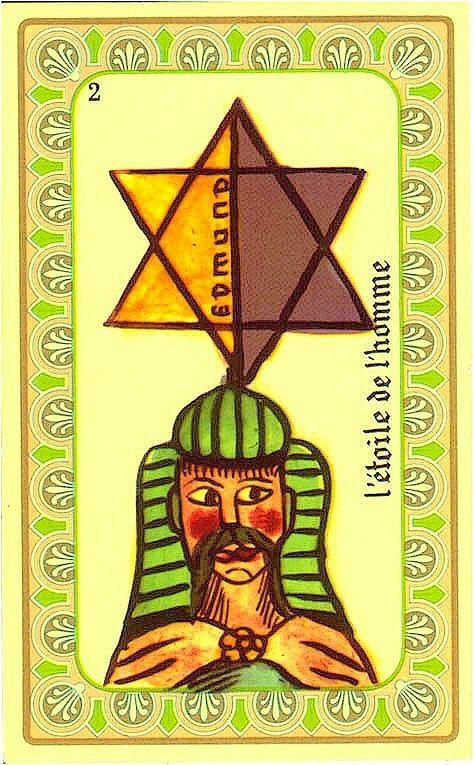 carte n° 2 l'etoile de l homme, oracle belline