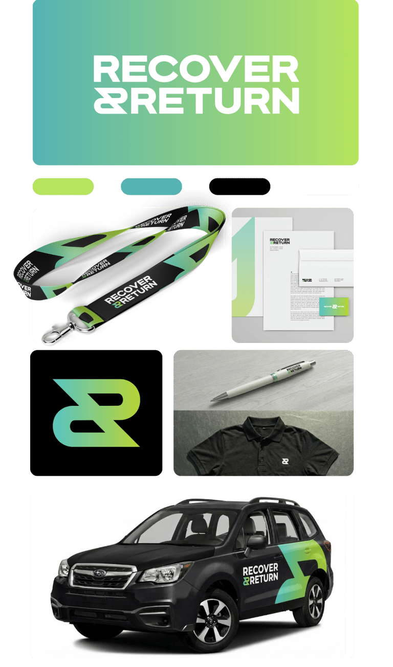 Recover & Return Branding By Maljers Creative