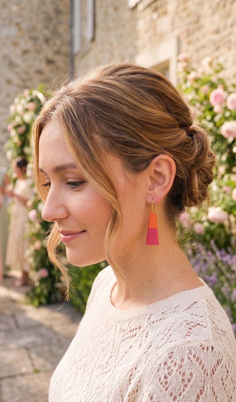 boucles d'oreilles pour invitée à cérémonie de mariage