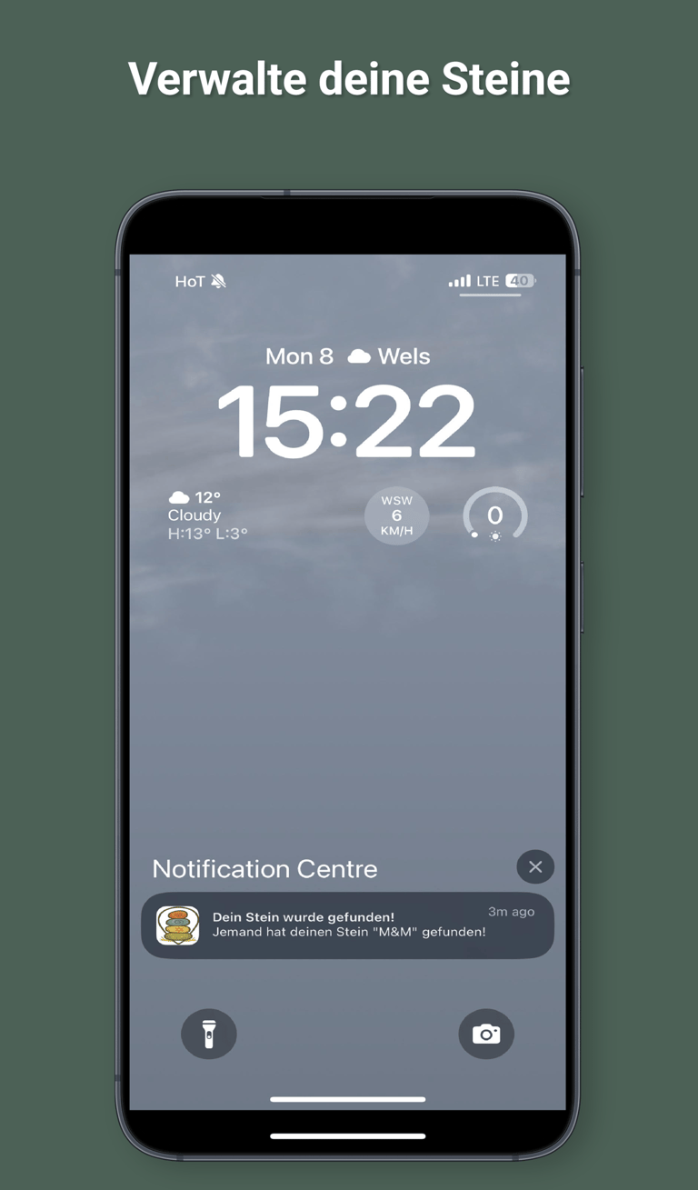 Screeshot einer Benachrichtigung