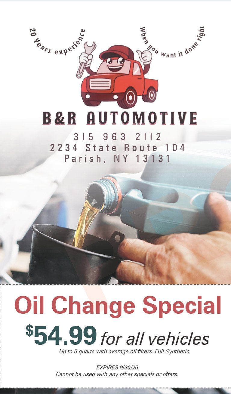 Oil Change service special
