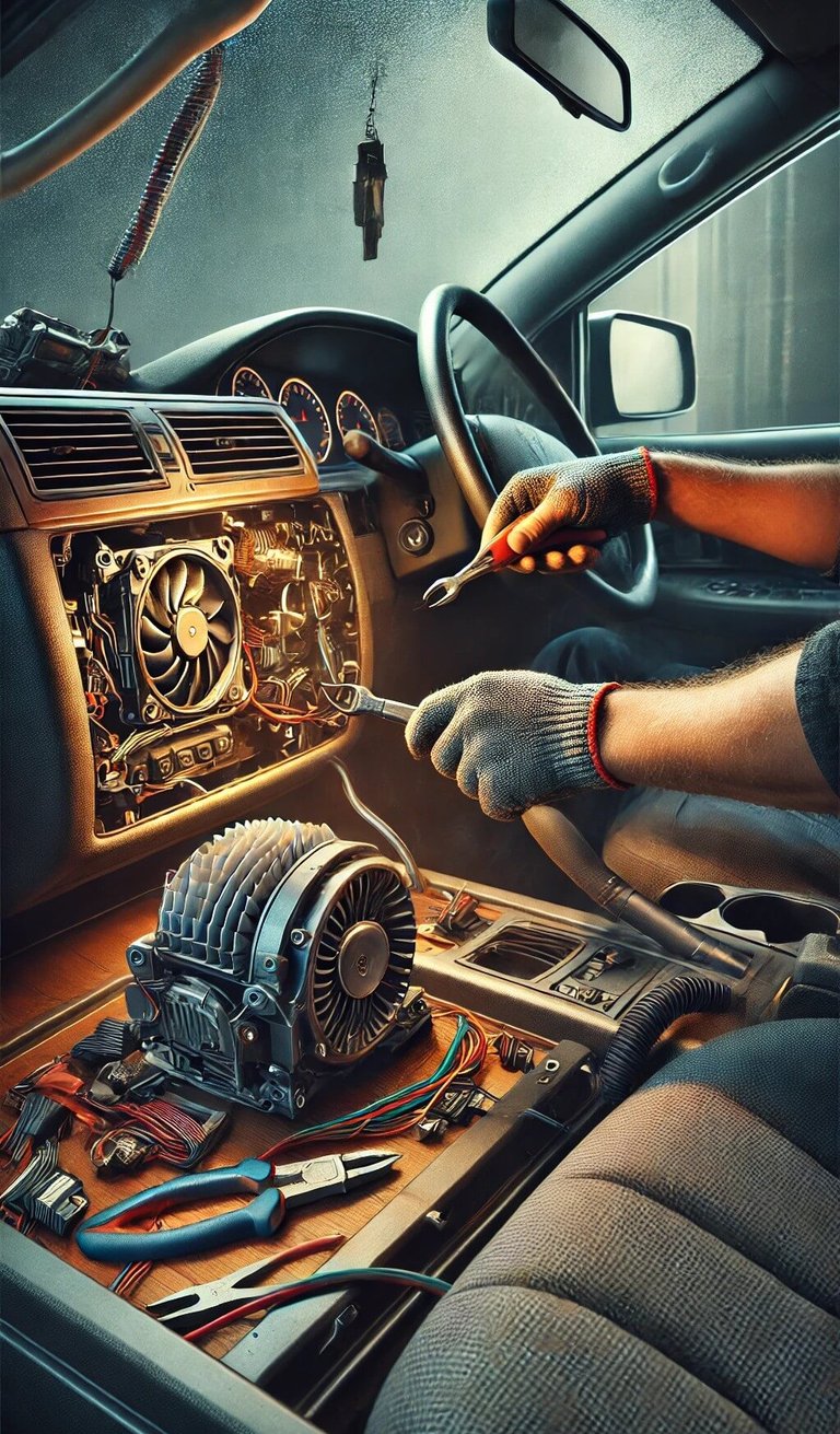 Car AC Blower Motor Replacement