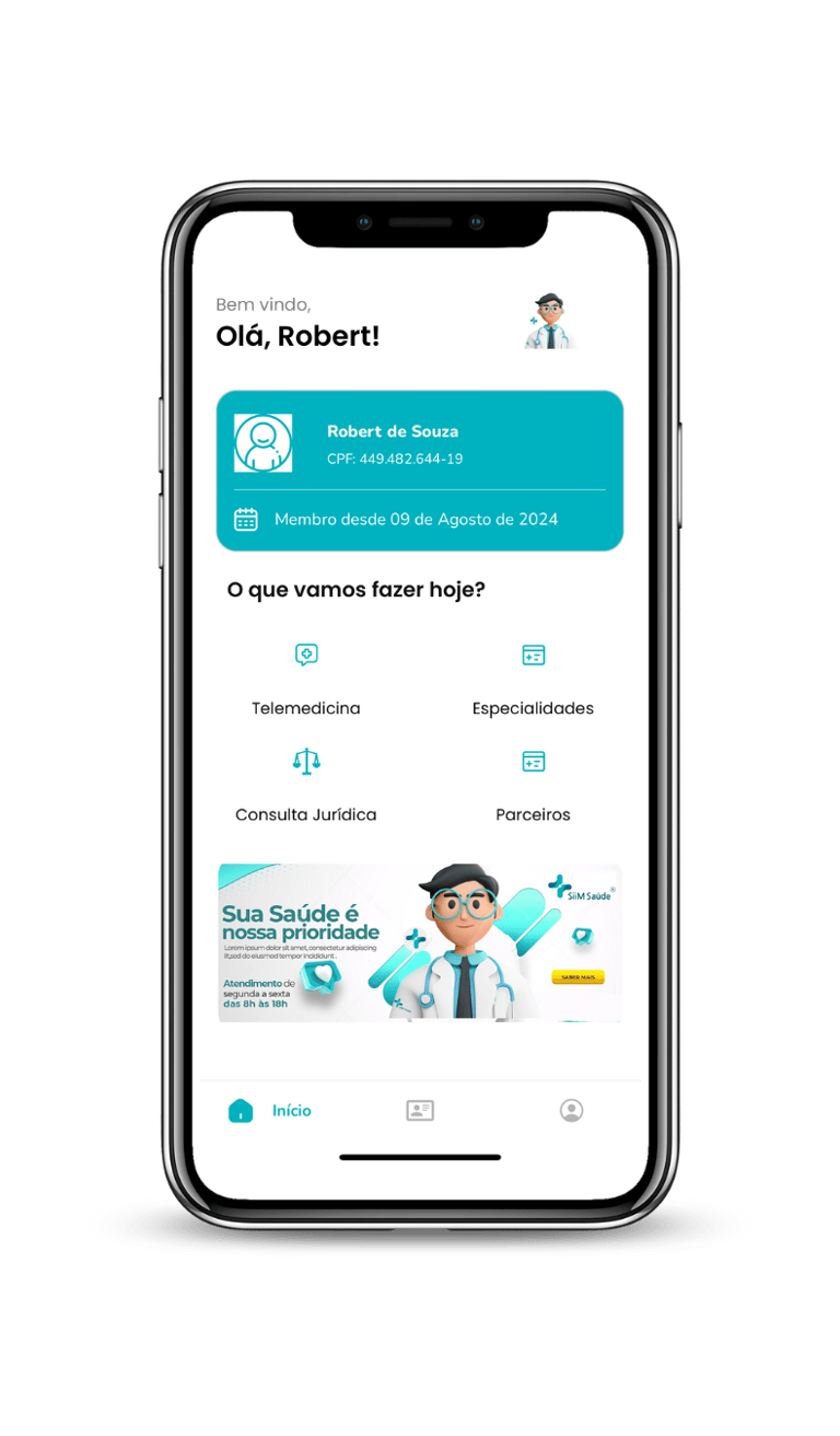 aplicativo spass benefícios tela telemedicina e assistencias