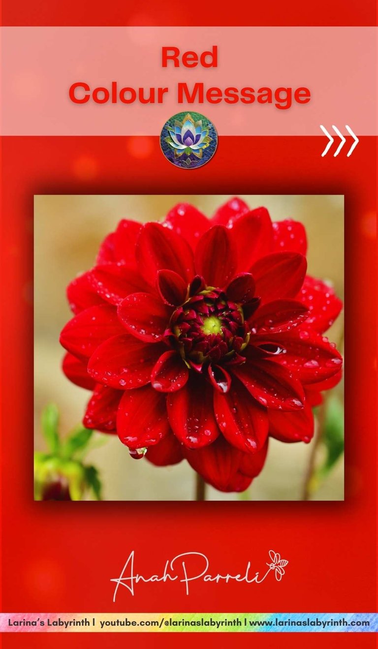 Colour message: Power of Red. Colour Healing, Color Healing