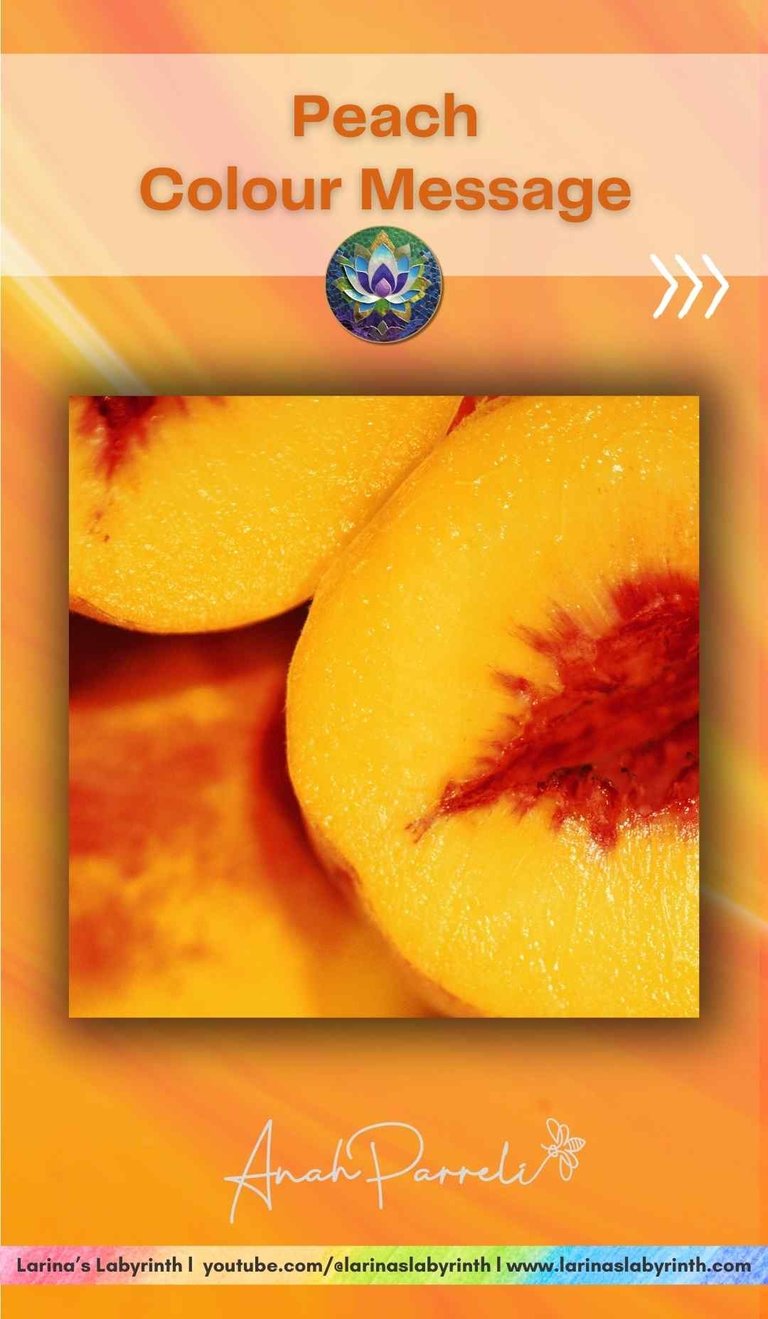 Colour message: Power of Peach yellow. Colour Healing, Color Healing