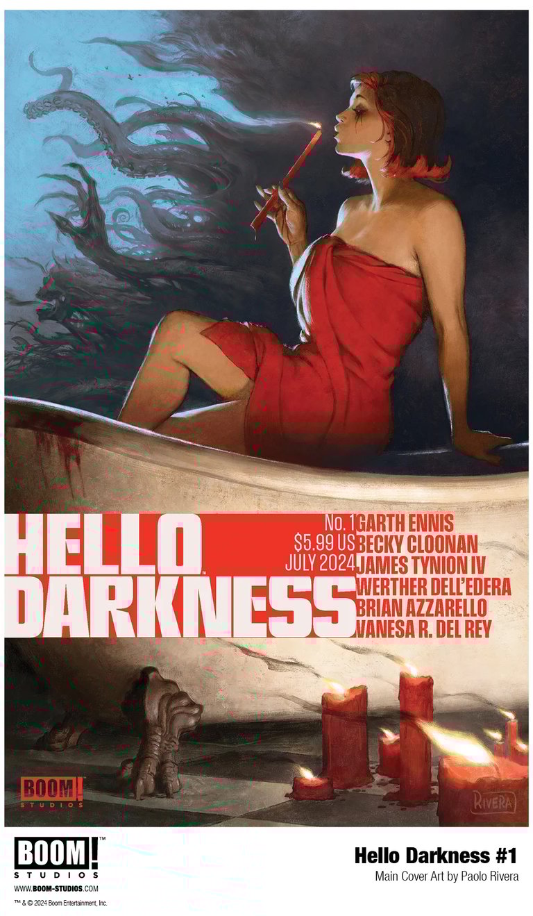 Cover to Hello Darkness issue 1 by Paolo Rivera