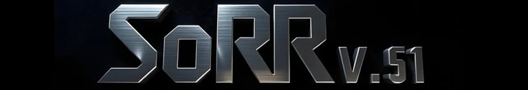 a logo for a video game engine called sorr v.5.1