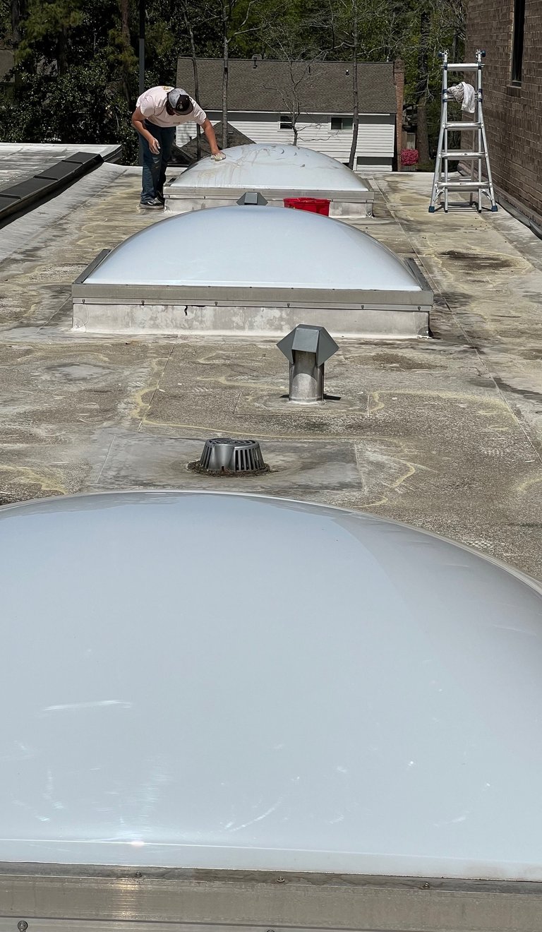 Skylight cleaning